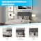 Flash Furniture Roxbury Full Platform Bed, Dark Gray SL-BK5-F-DG-GG - alternate 2